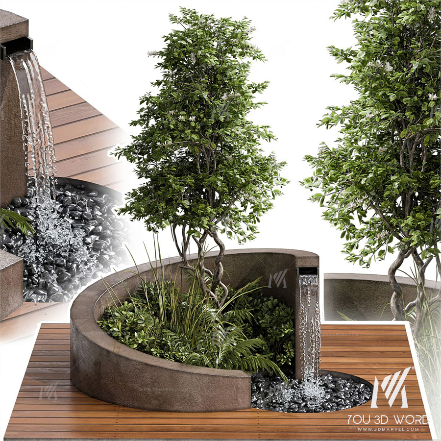 Landscape Furniture with Fountain
